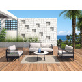 Aluminium PE Rattan &amp; Wicker Outdoor Sofa Set